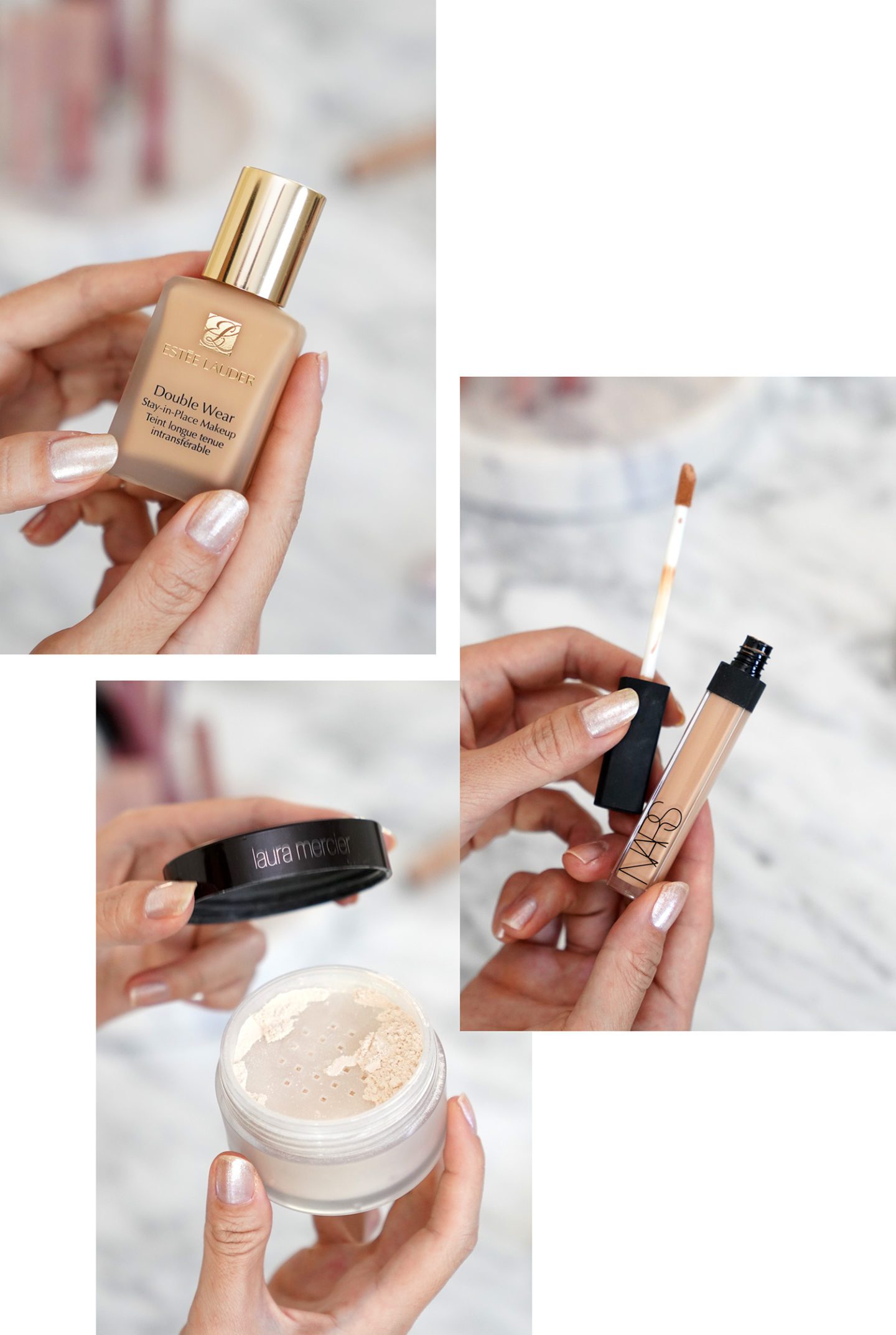 Base Essentials Estee Lauder, NARS, Laura Mercier