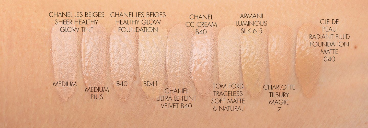 Chanel Foundation Swatches B40