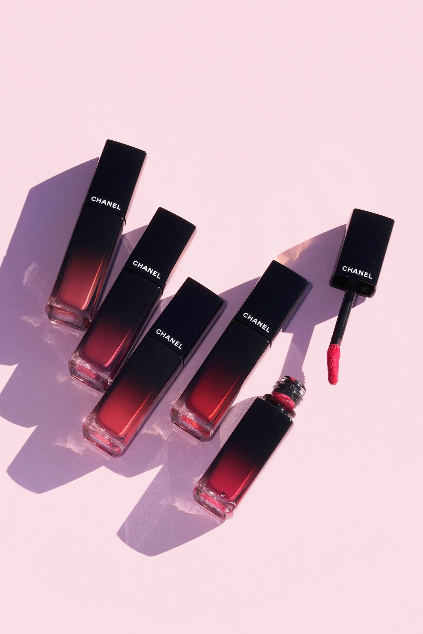 Chanel Rouge Allure Laque 65 Imperturbable, 66 Permanent, 67 Steady, 68 Unlimited, 69 Remanence