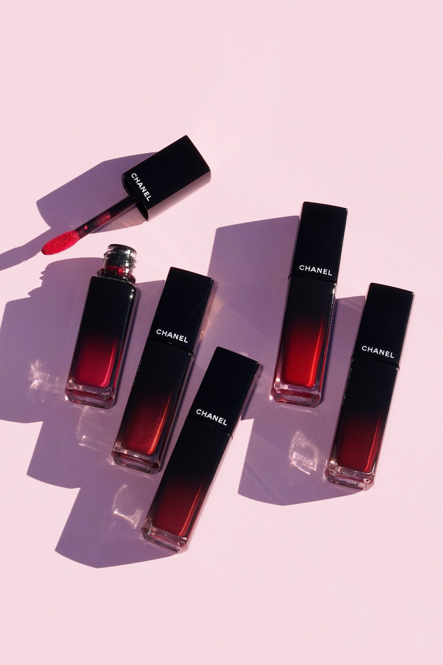 Chanel Rouge Allure Laque 70 Immobile, 71 Mythe, 72 Iconique, 73 Invincible, 74 Experimente