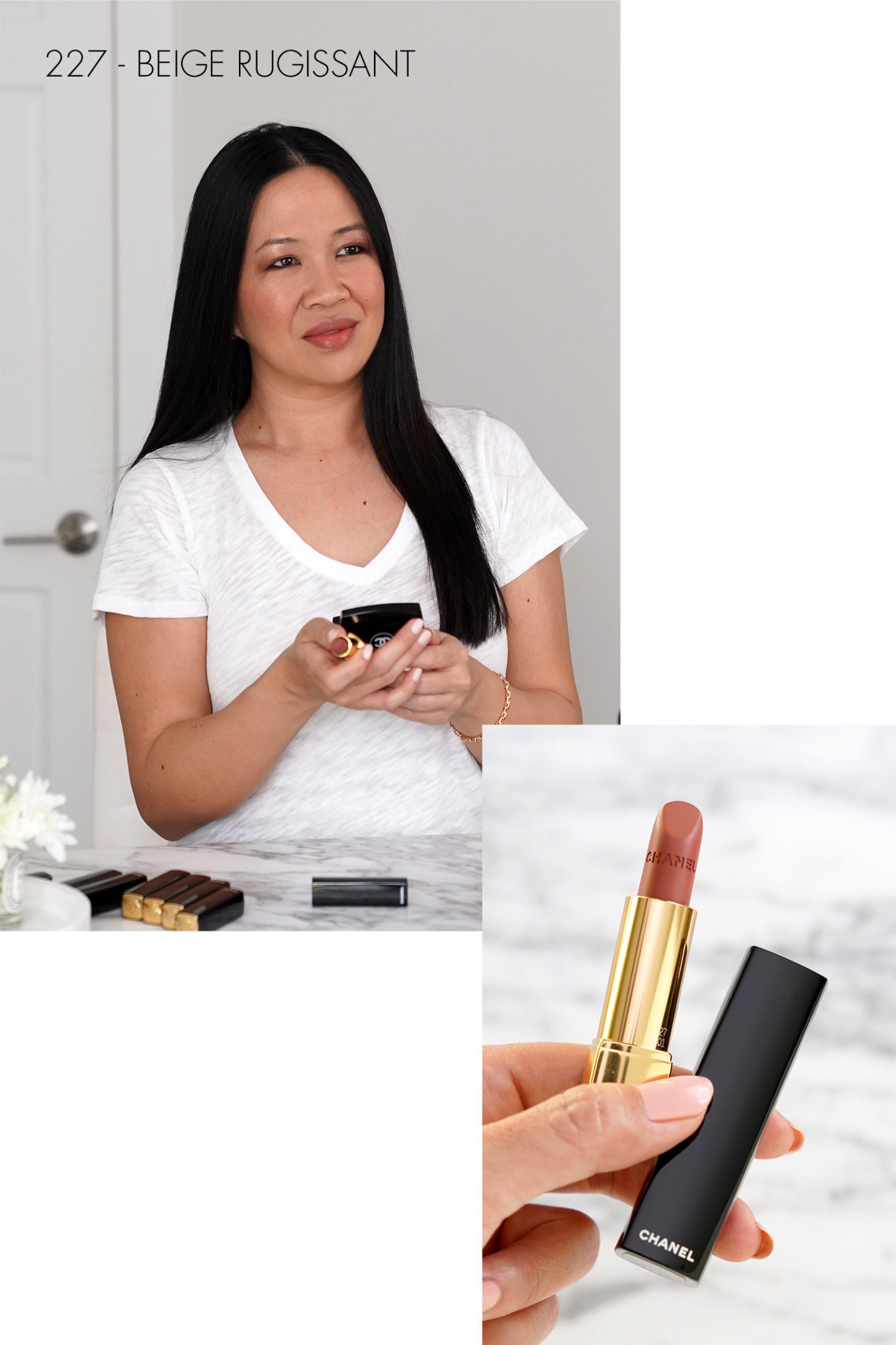 Chanel Rouge Allure Velvet 227 Beige Rugissant