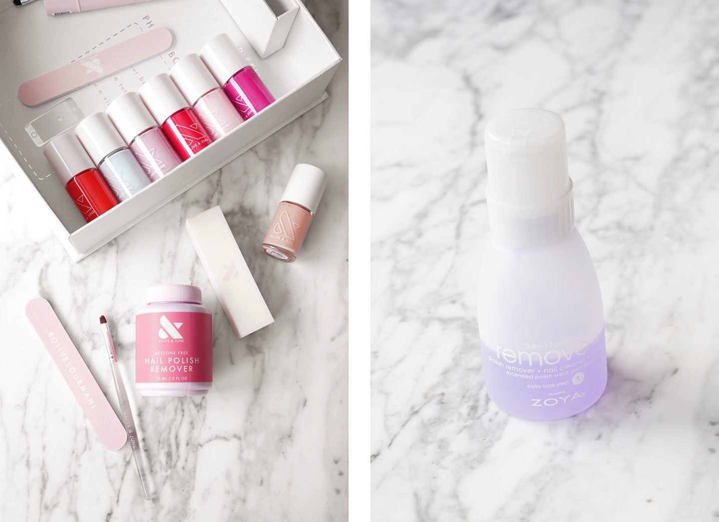 Olive and June Nail Tools and Zoya Remover Plus