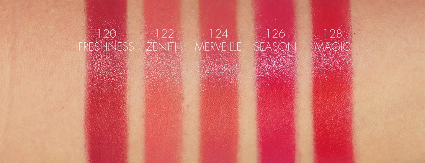 Chanel Rouge Coco Bloom swatches