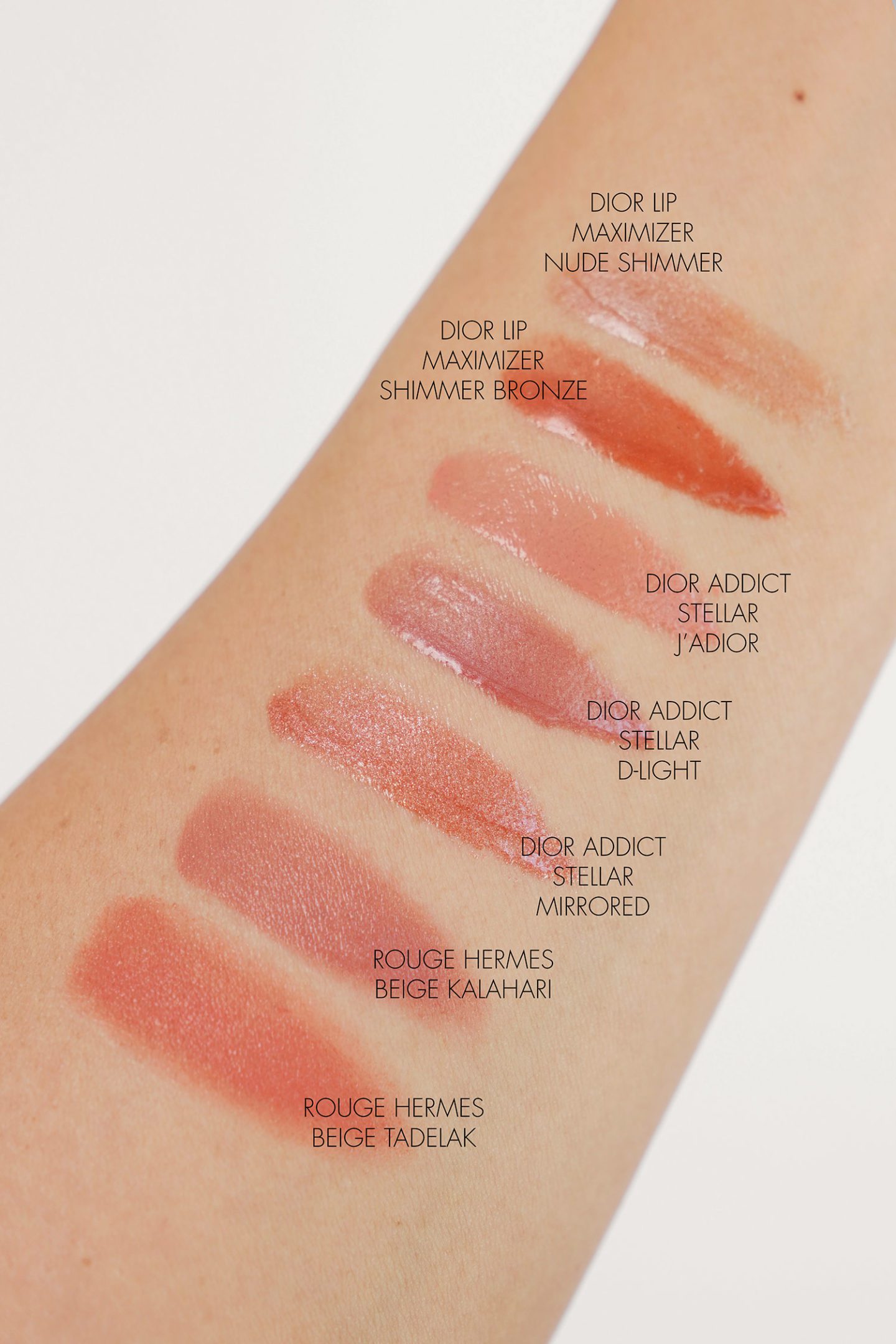 Spring to Summer Lips Dior and Hermes swatches