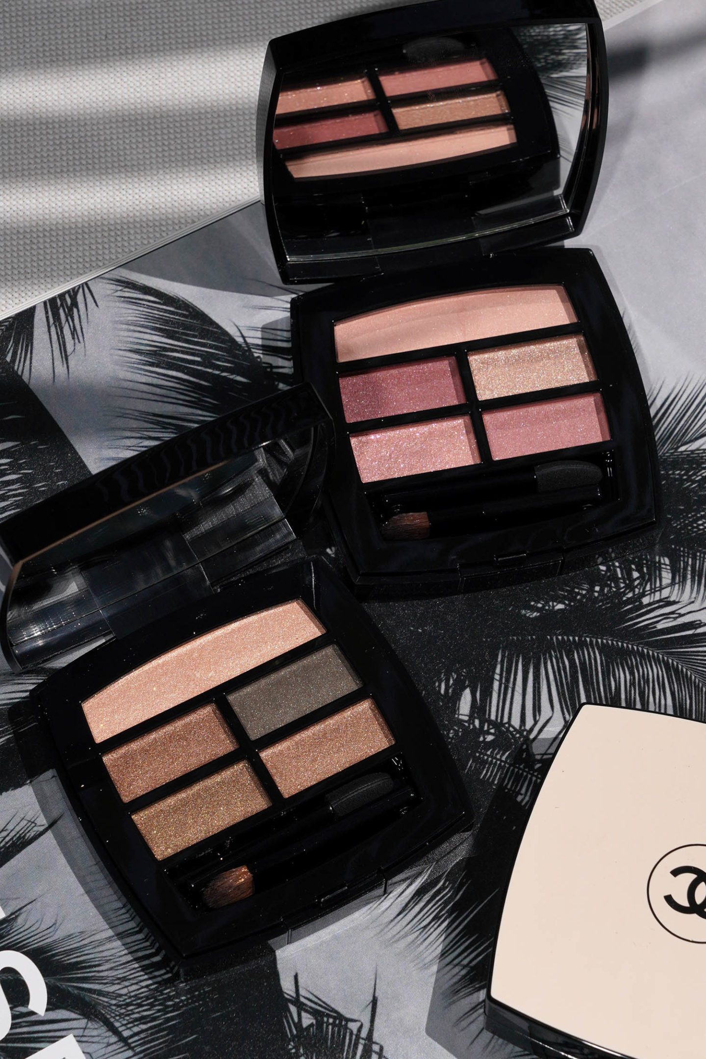 Chanel Les Beiges Healthy Glow Natural Eyeshadow Palette in Tender and Intense 