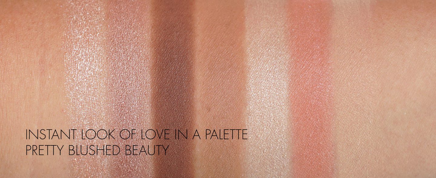 Charlotte Tilbury Instant Look in a Palette Pretty Blushed Beauty swatches