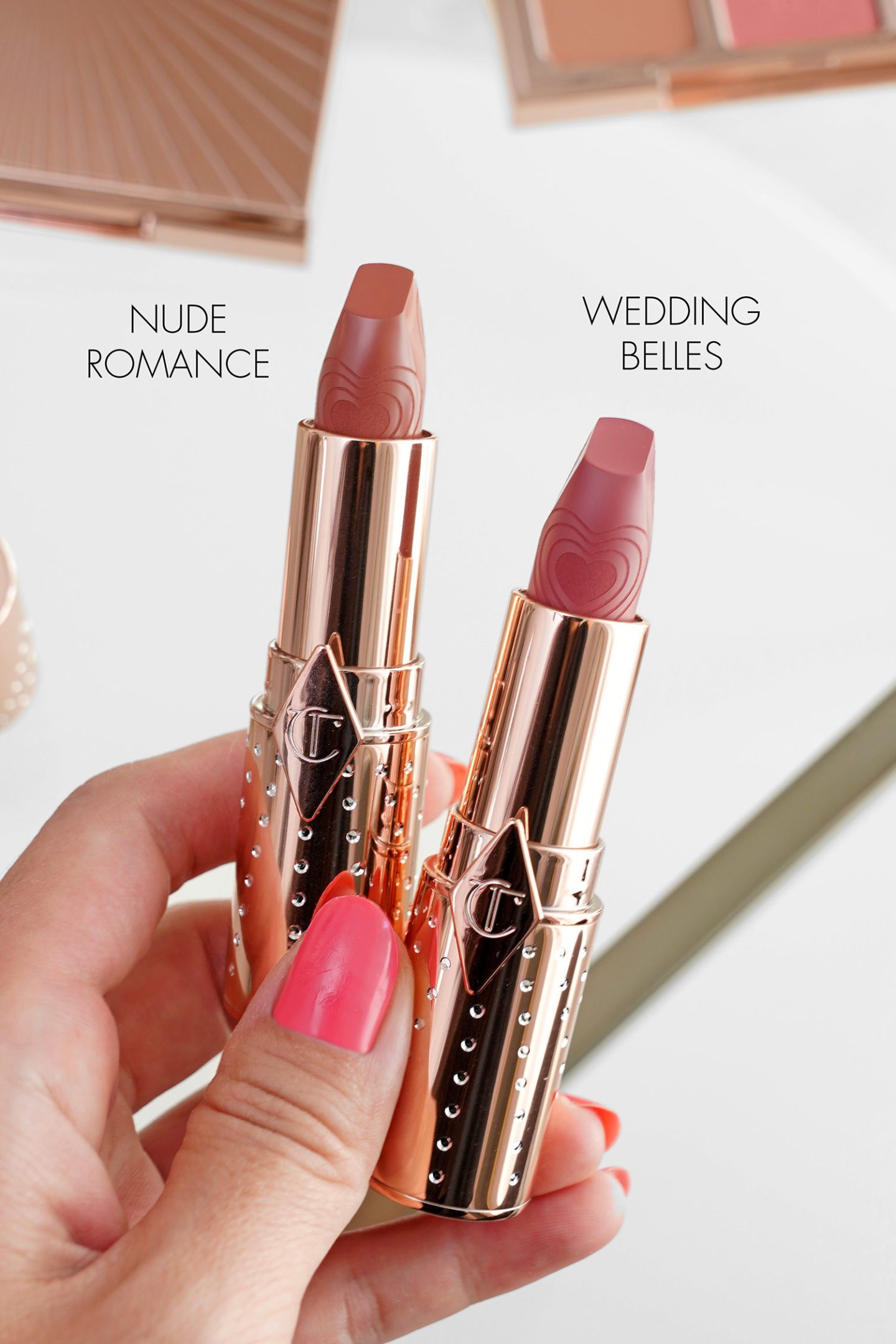Charlotte Tilbury Look of Love Lipstick Nude Romance and Wedding Belles