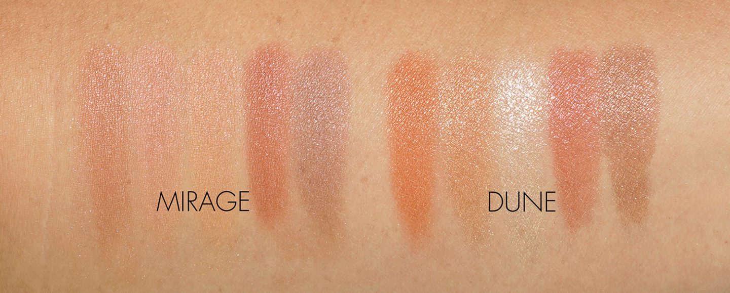Dior Summer Dune Eyeshadow swatches