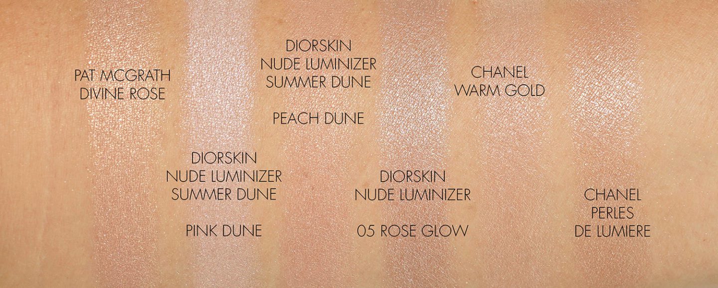 Dior Summer Dune Diorskin Nude Highlighter swatches