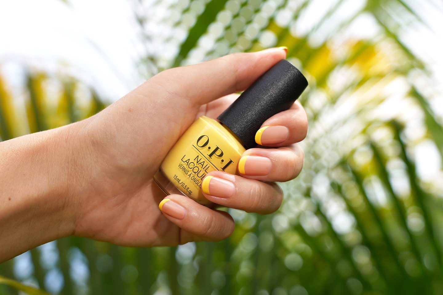 OPI Don’t Tell a Sol on tips, Passion as base