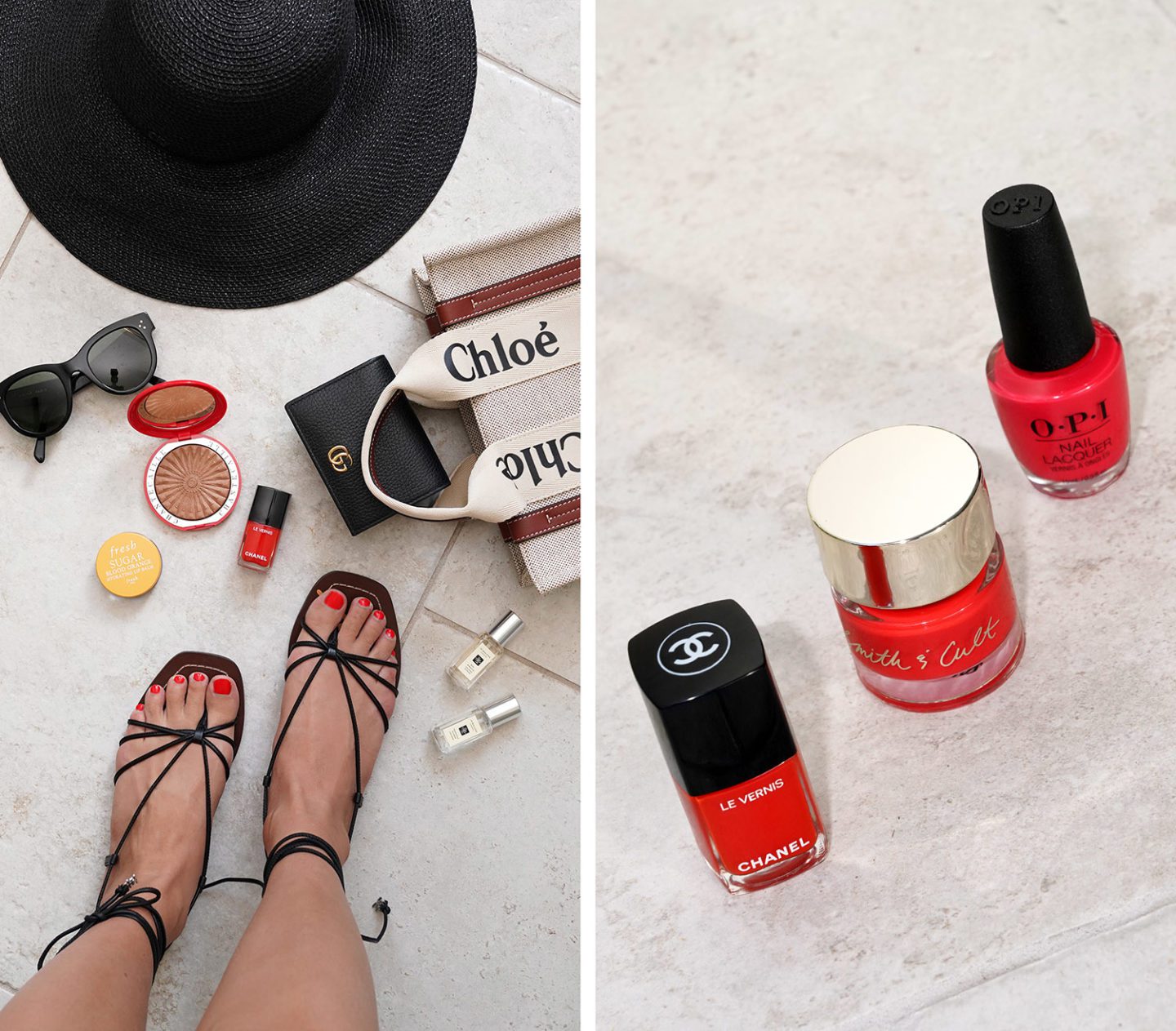 Best Bright Red Orange Nail Polishes