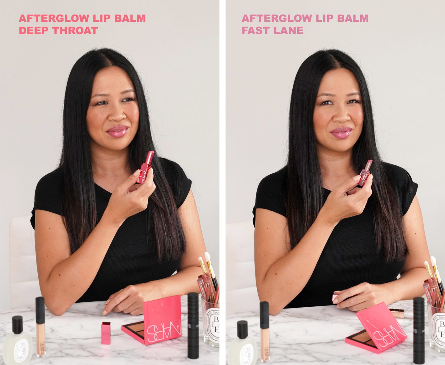 NARS Afterglow Mini Lip Balm Duo ($22) in Deep Throat and Fast Lane