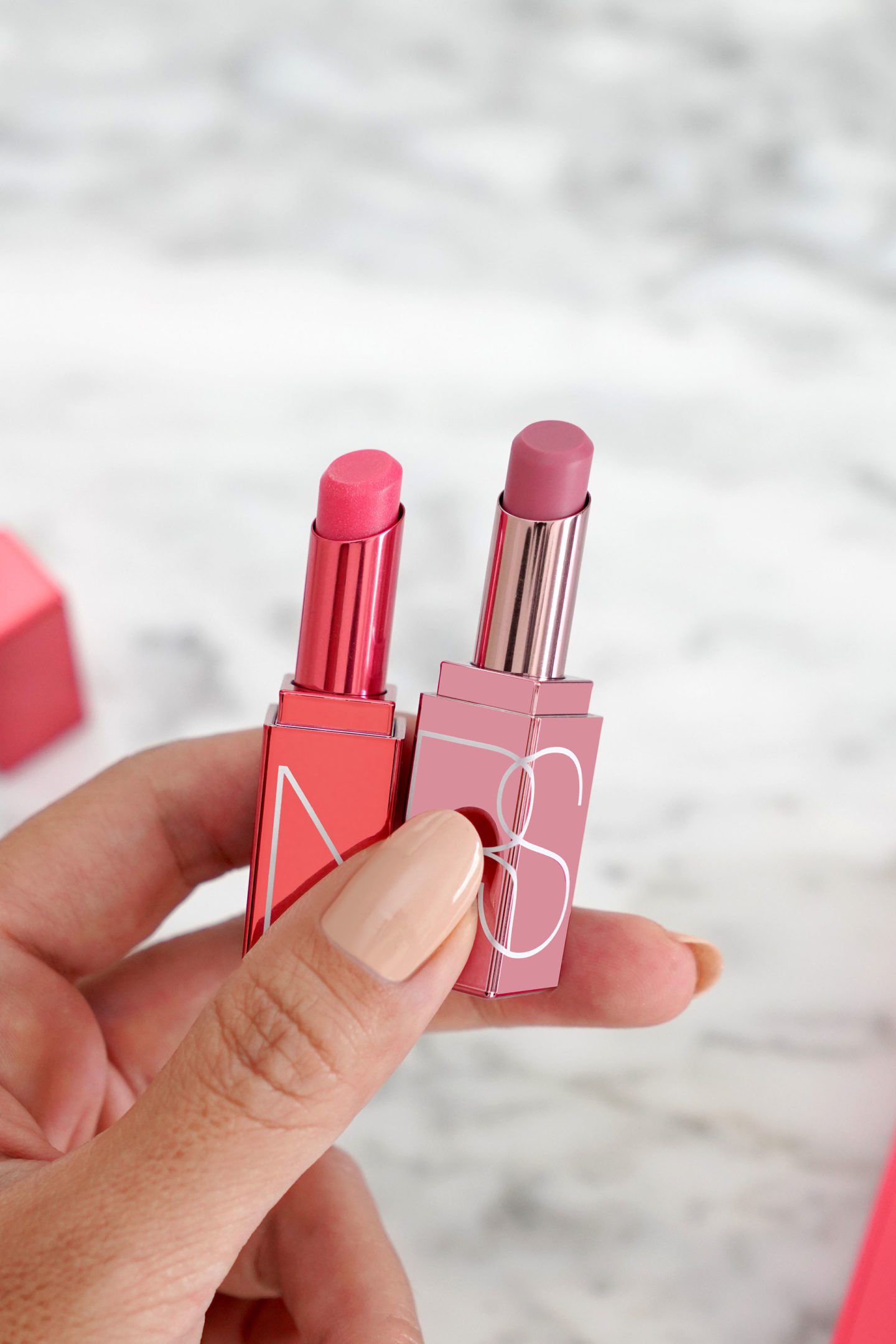 NARS Afterglow Mini Lip Balm Duo ($22) in Deep Throat and Fast Lane