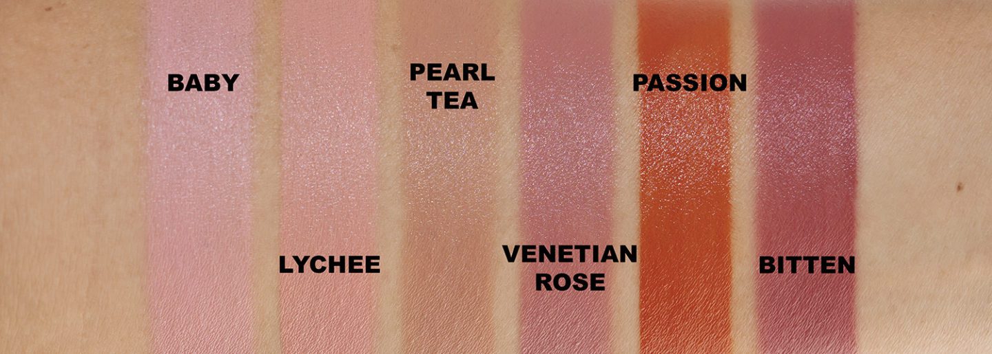 EM Cosmetics So Soft Blush swatches