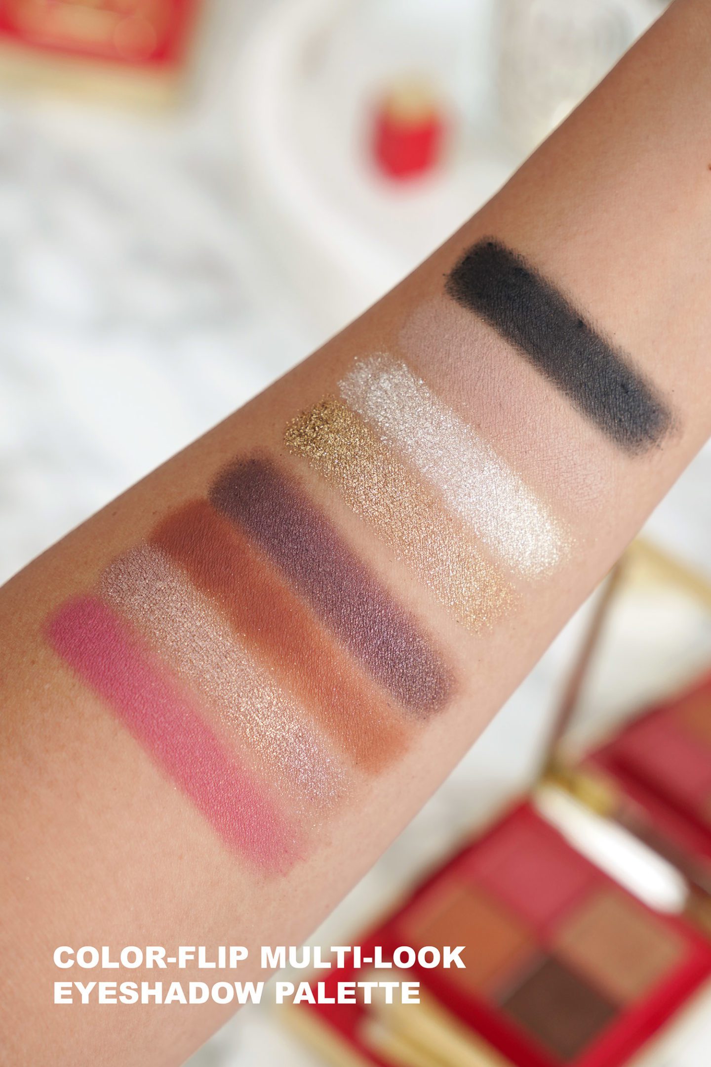Valentino Color Flip Eyeshadow Palette swatches