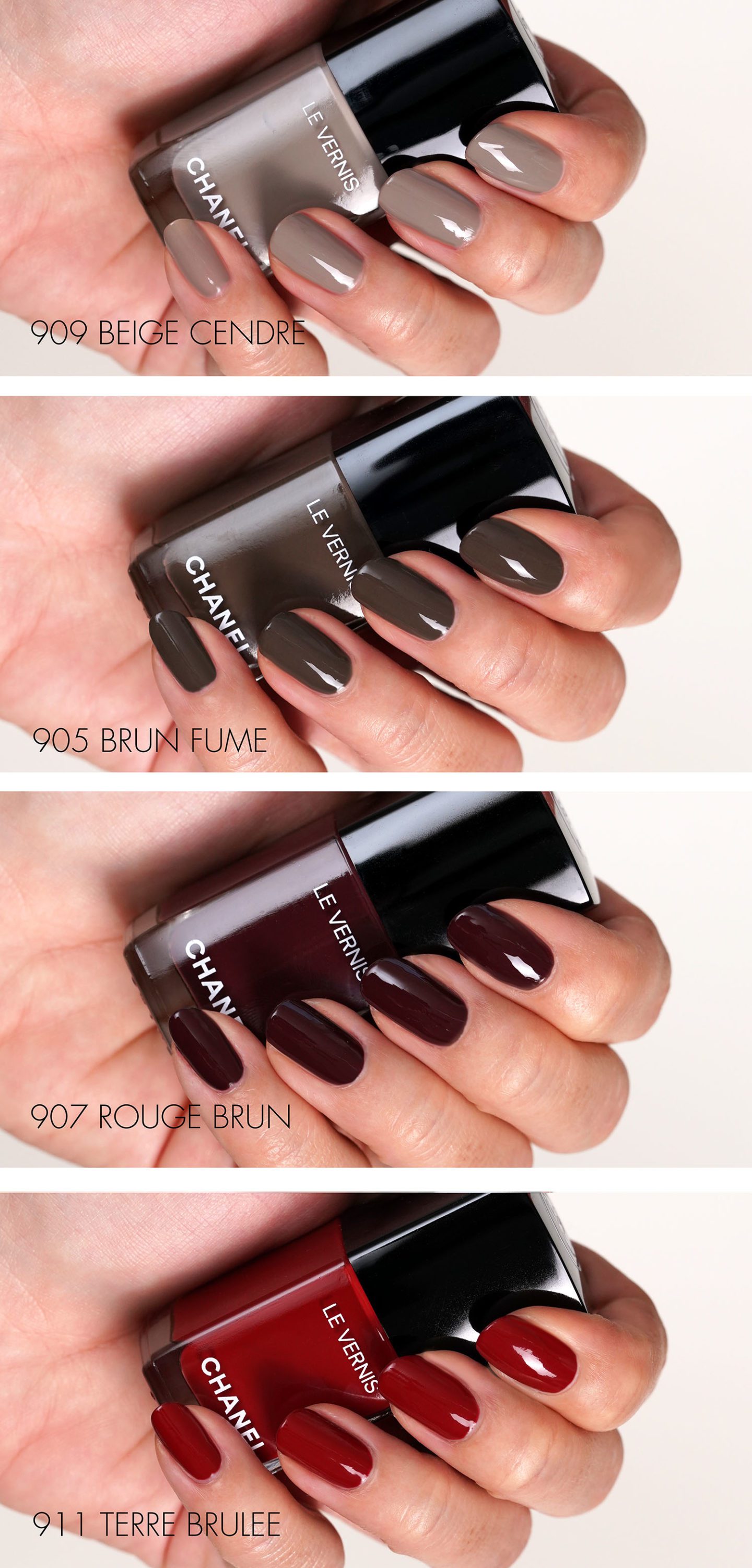 Chanel Fall 2021 Le Vernis swatches