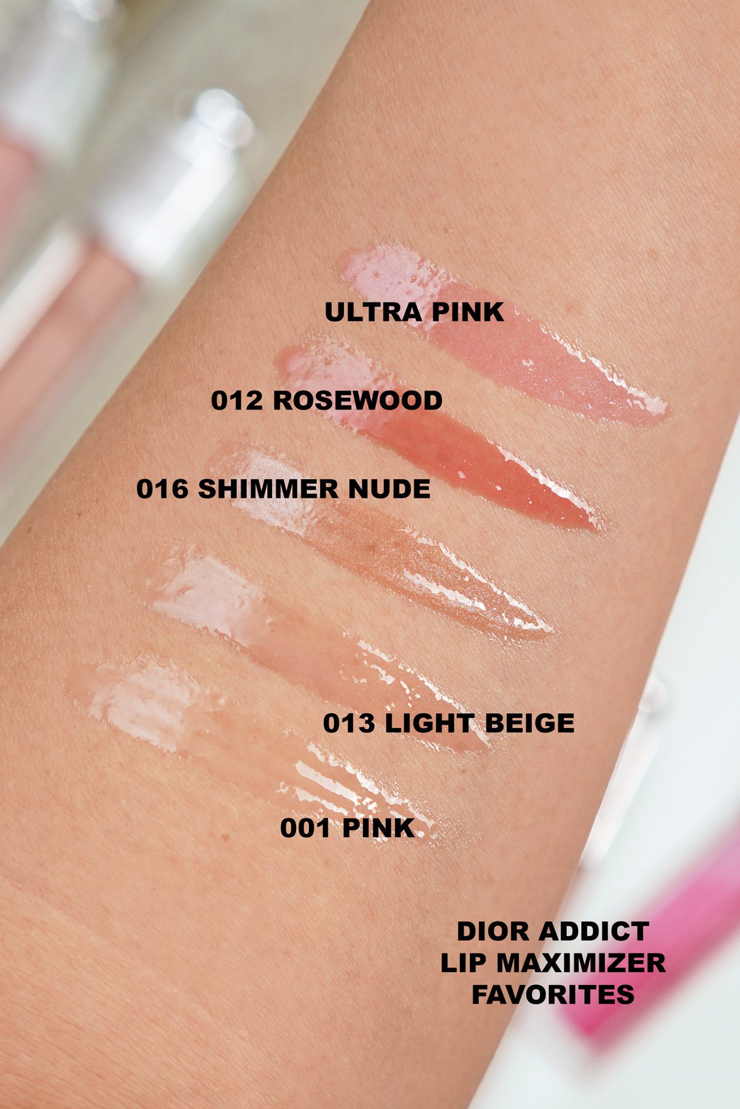 Dior Lip Maximizer swatches