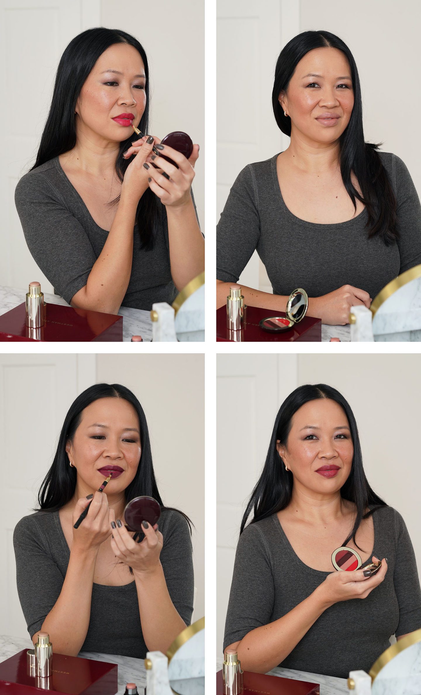 Westman Atelier Holiday Box Set Lit Up Stick Parla and Bordeaux Lip Suede