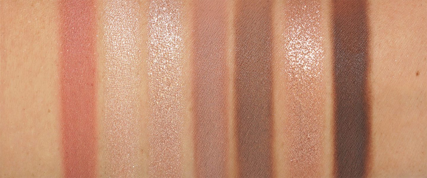 Natasha Denona Glam Face and Eye Palette in Light swatches