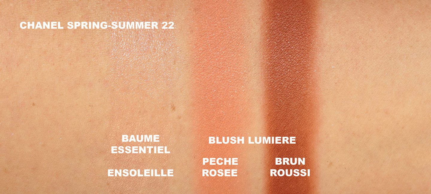 Chanel Spring Summer 2022 Blush Swatches