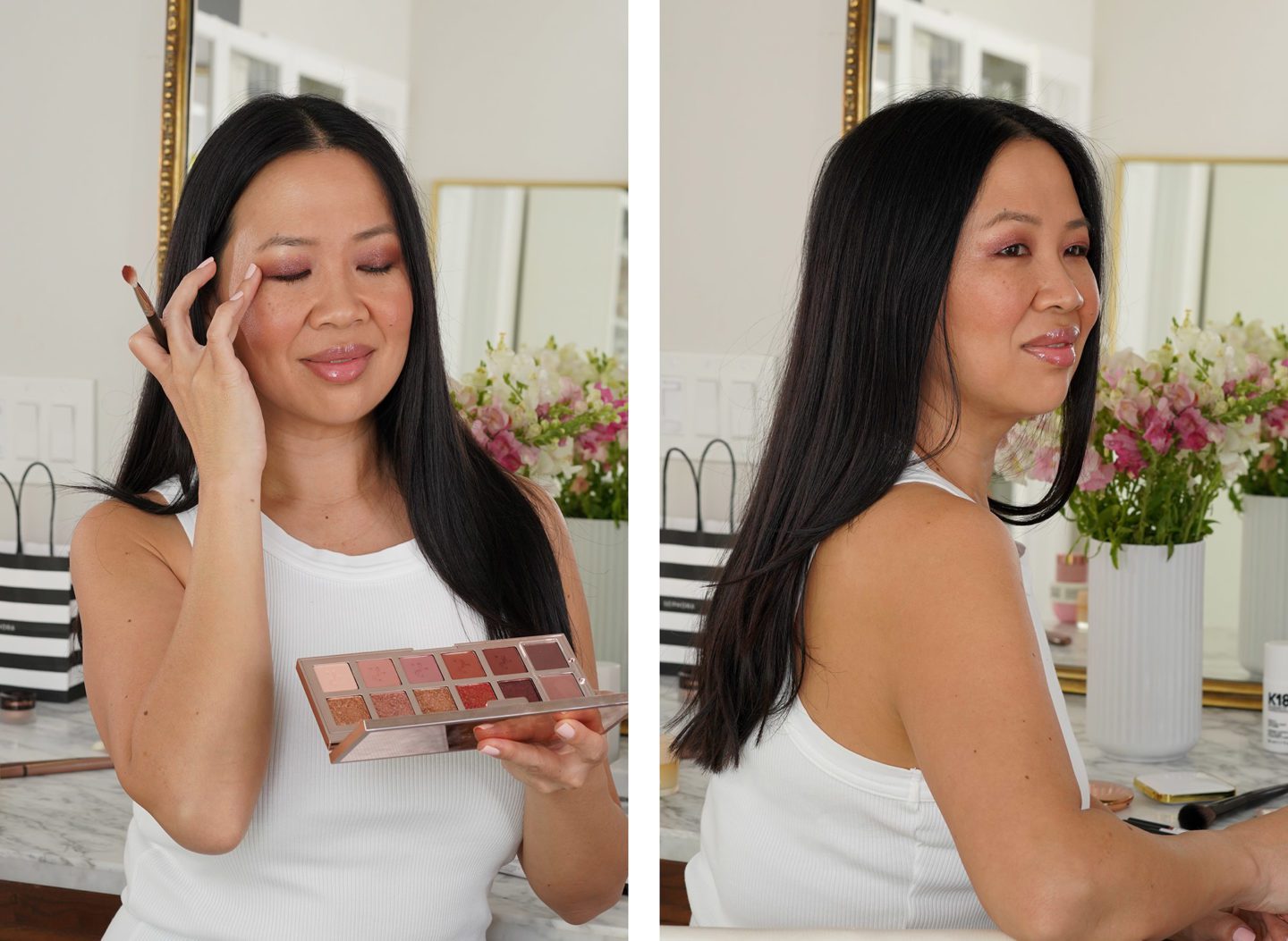 Patrick Ta Major Dimension II Rose Eyeshadow Palette look