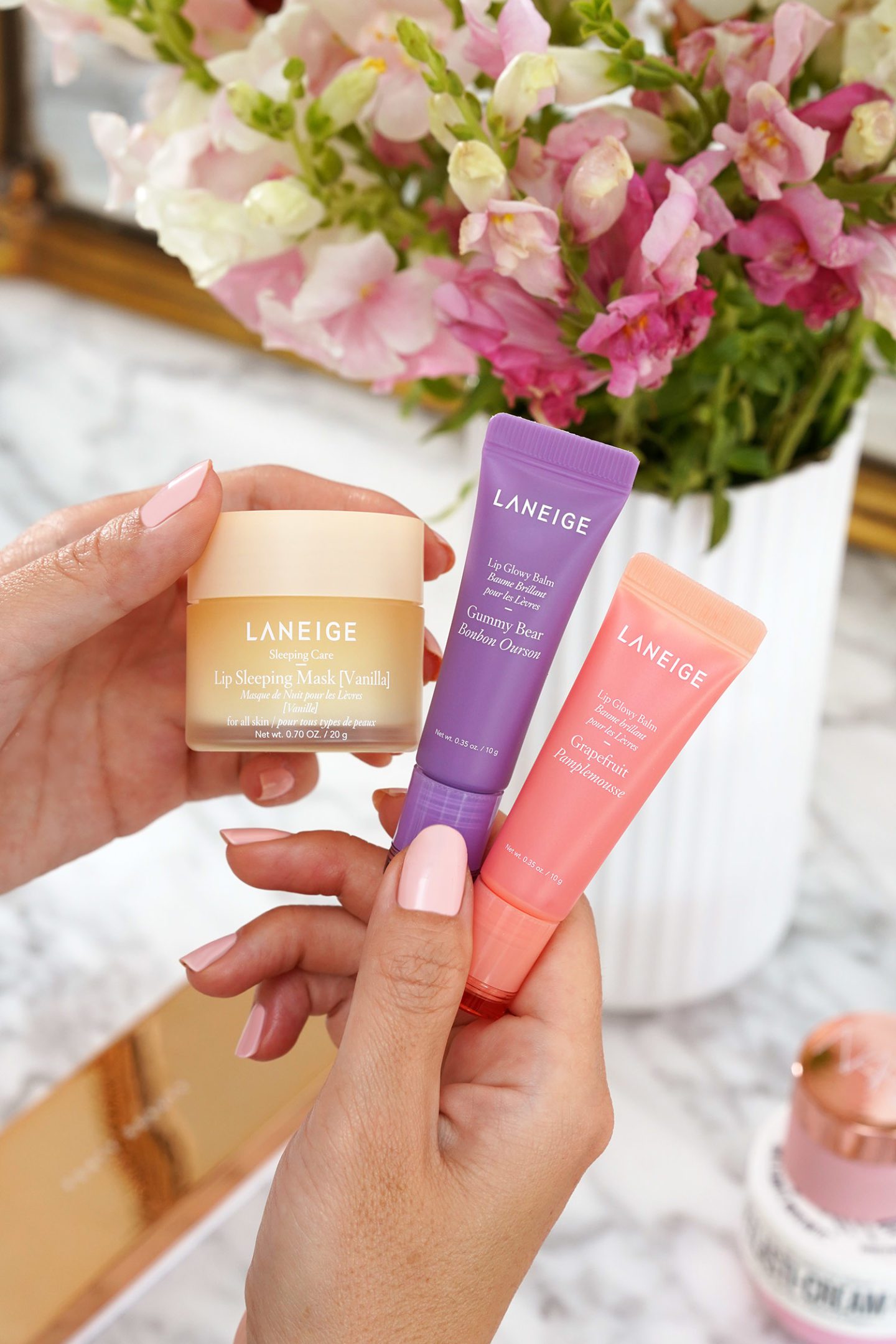 Laneige Lip Sleeping Mask + Glowy Lip Balm