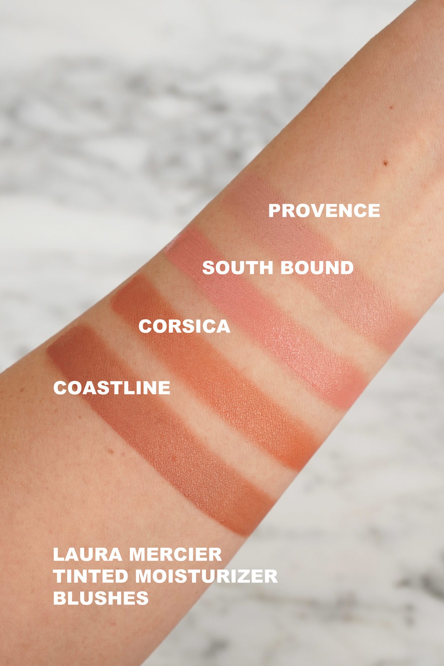 Laura Mercier Tinted Moisturizer Blush swatchs
