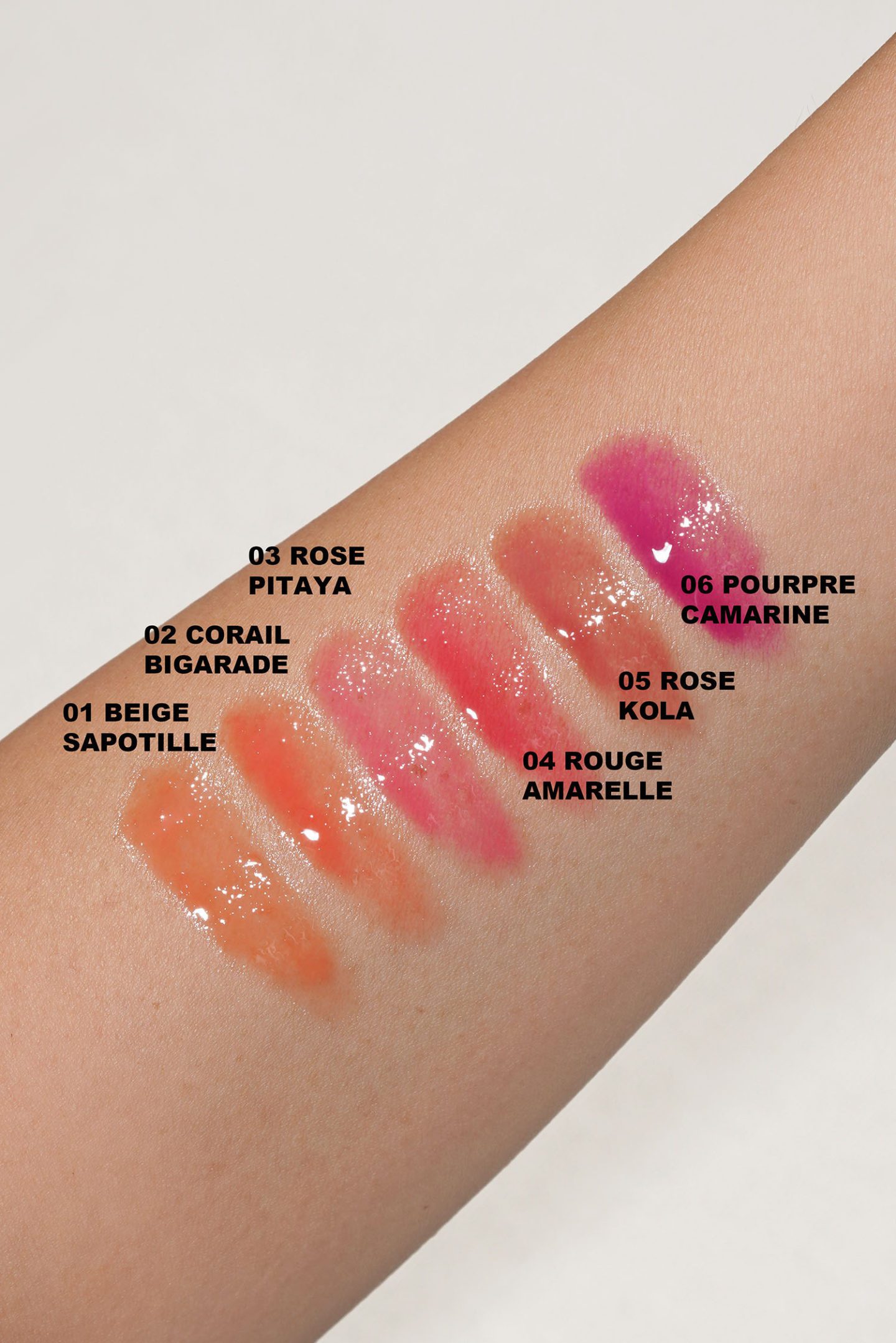 Hermesistible Infused Lip Care Oil swatches