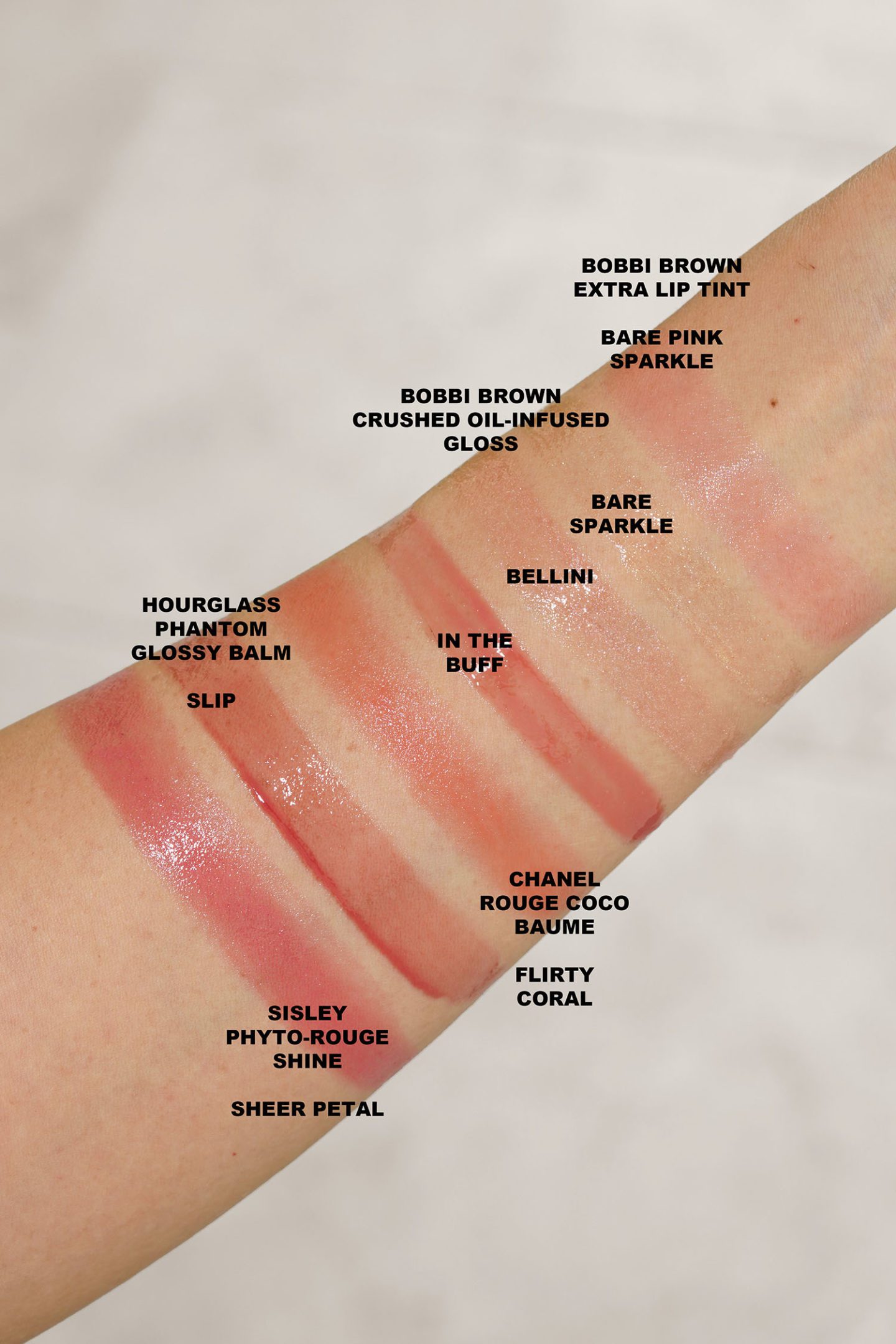 Summer Lip Favorites swatches