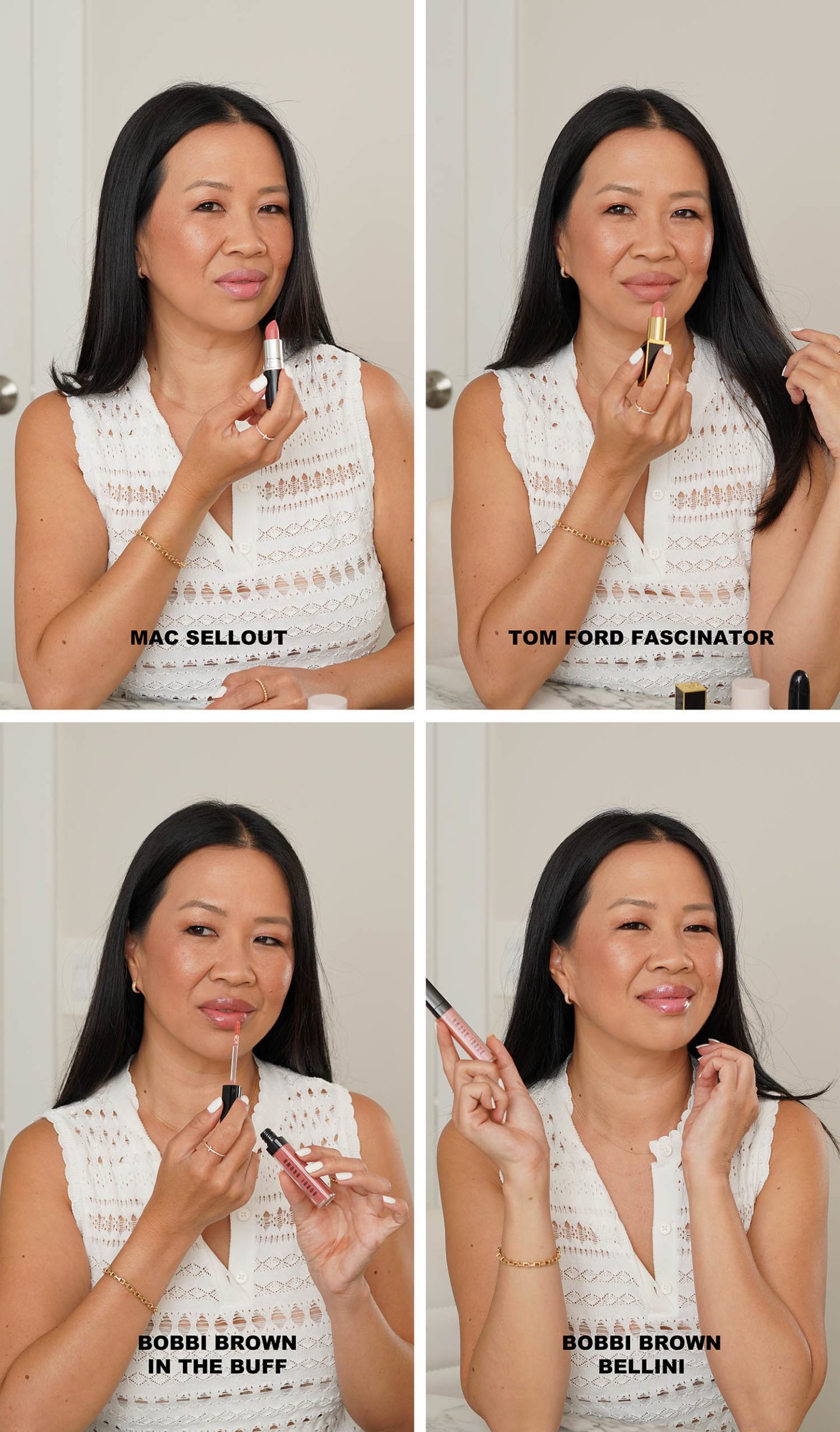 Neutral Lip Loves MAC, Bobbi Brown, Tom Ford