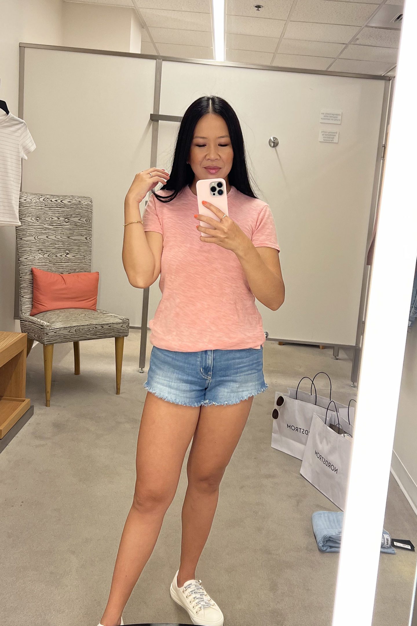 ATM Schoolboy Cotton Crewneck T-Shirt 