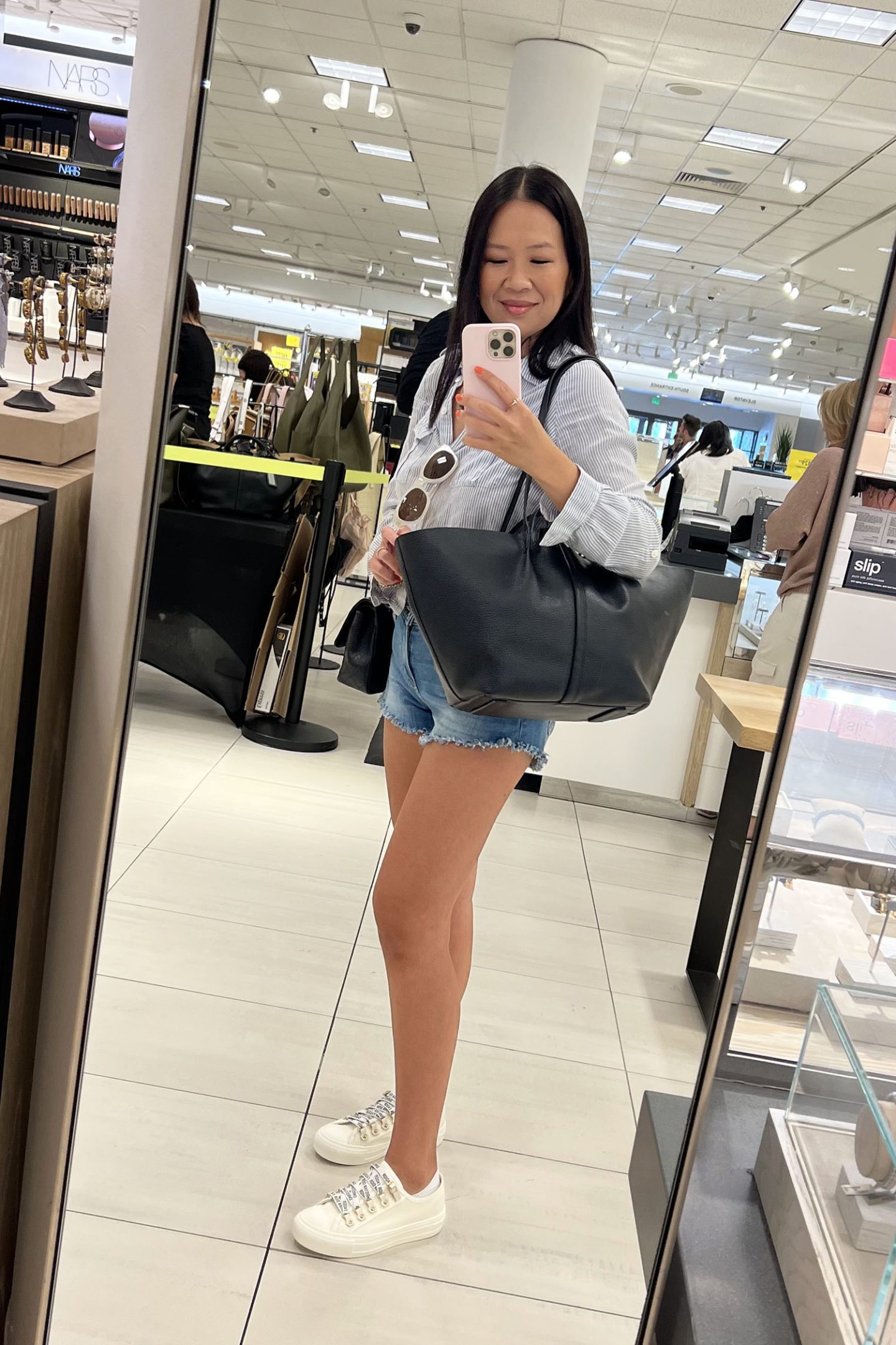 AllSaints Odette EastWest Leather Tote