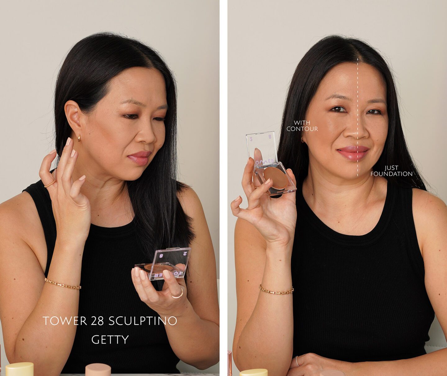 Tower 28 Sculptino Soft Matte Cream Contour + Bronzer Getty