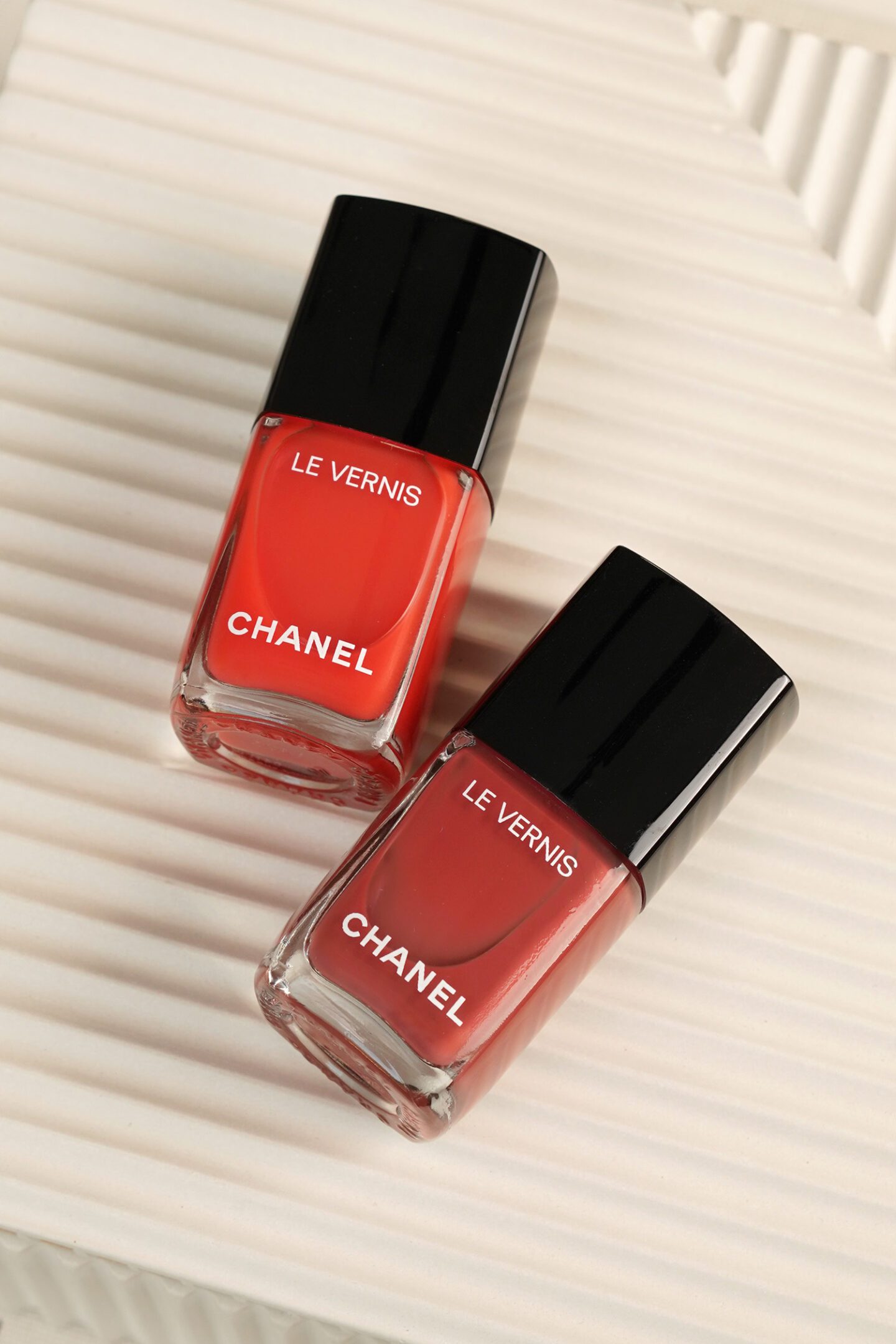 Chanel Le Vernis in Rouge Cuir and Watermelon