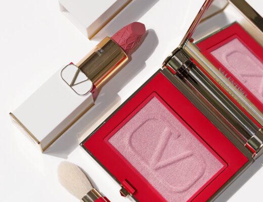 Valentino Beauty Eye2Cheek Rosa Emozione and Satin Lip 100R Roman Grace