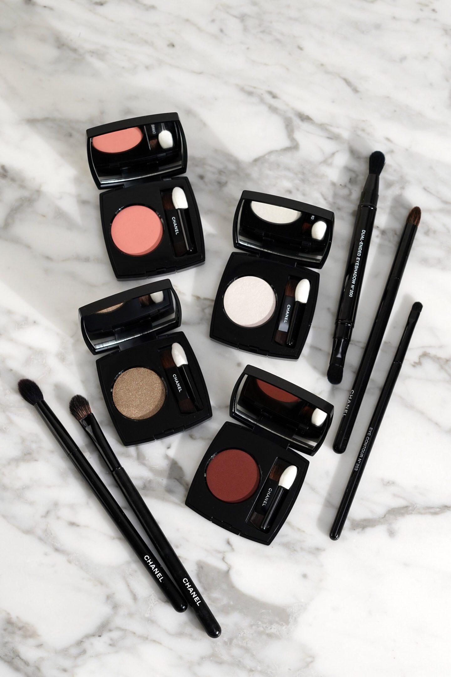 Chanel Ombre Essentielle Eyeshadow Singles and Top Coat