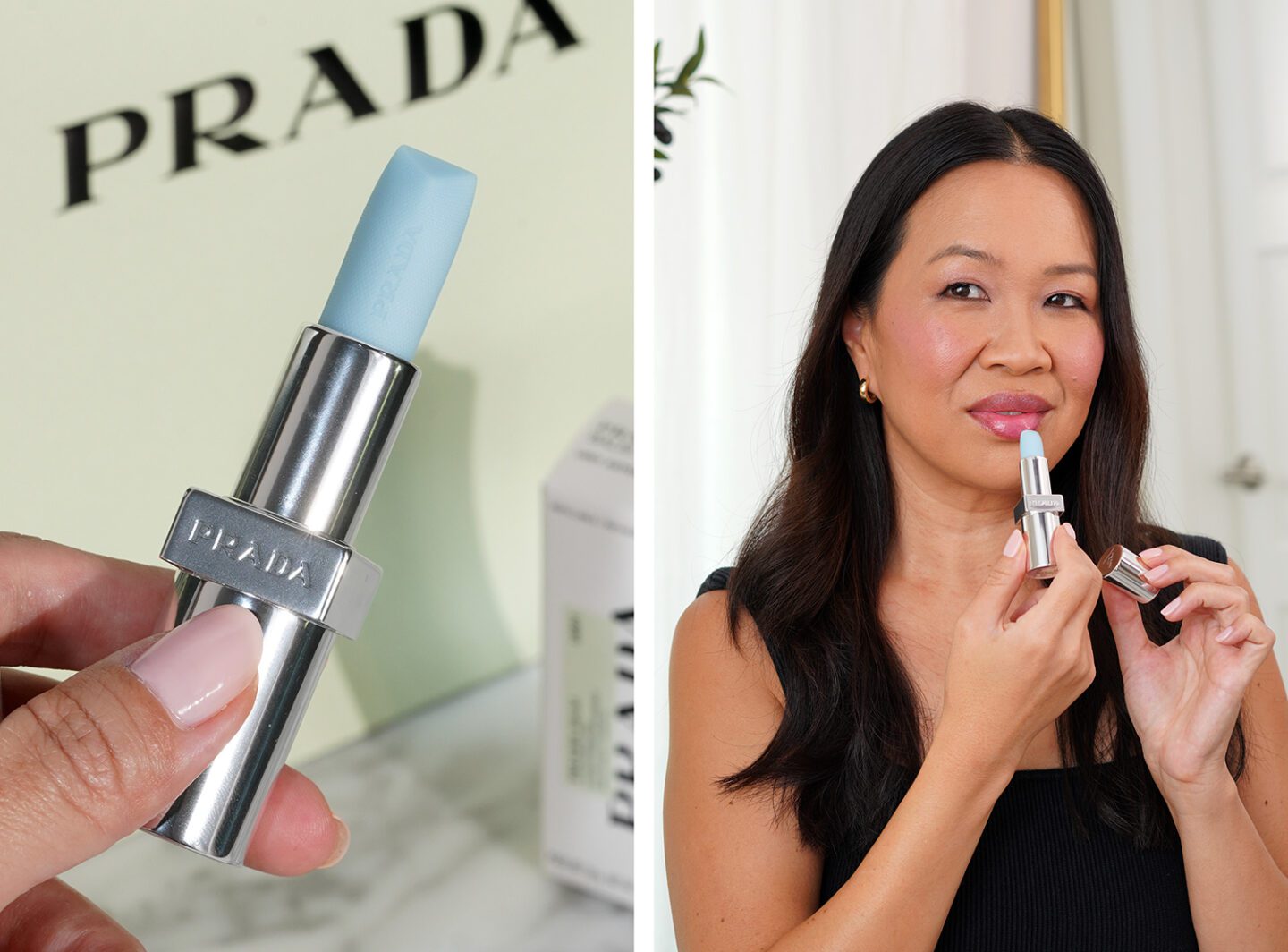 Prada Moisturizing Lip Balm Astral Pink (baby blue)