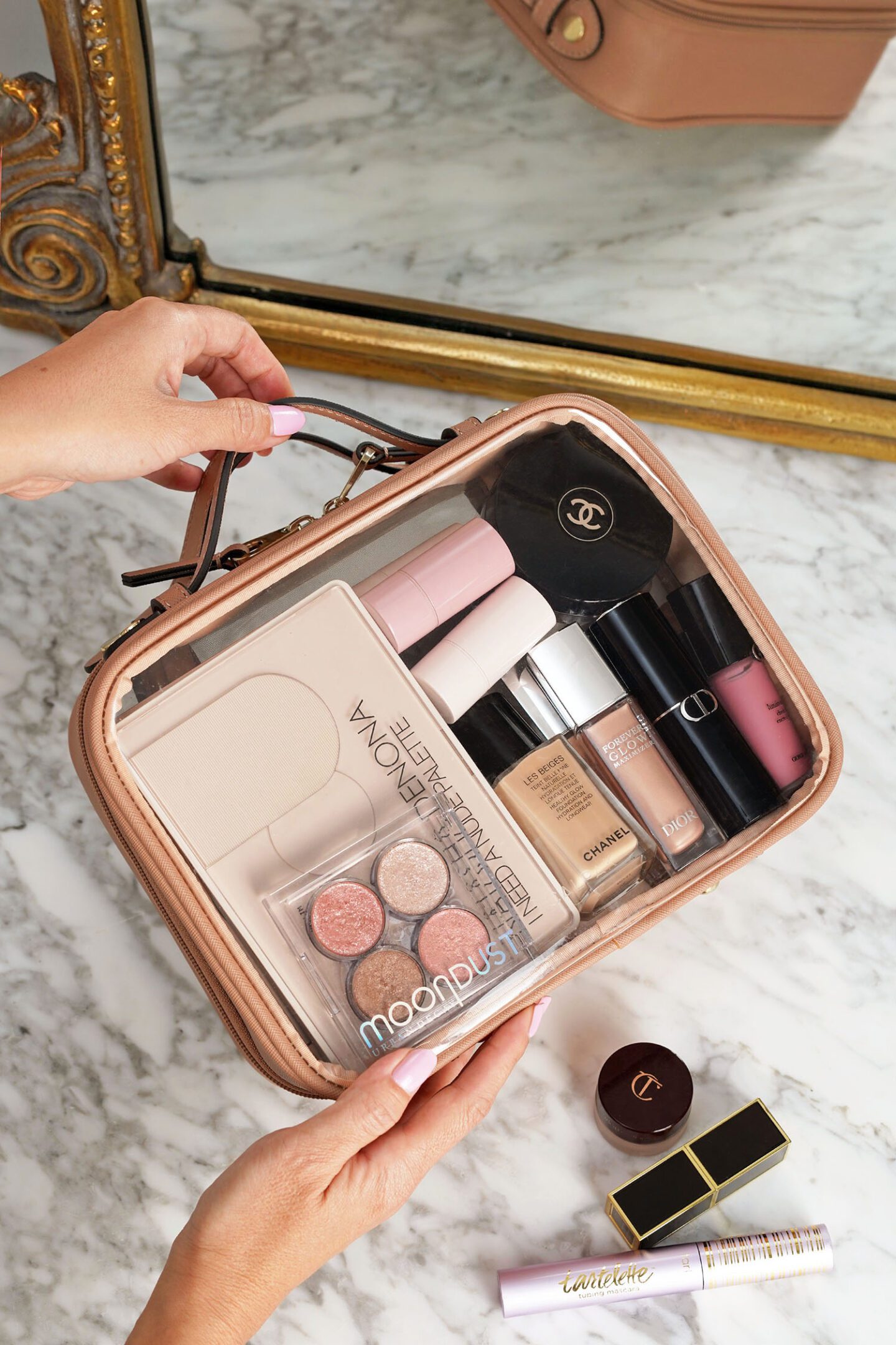 Travel Makeup Pack List for 2 Week Getaway