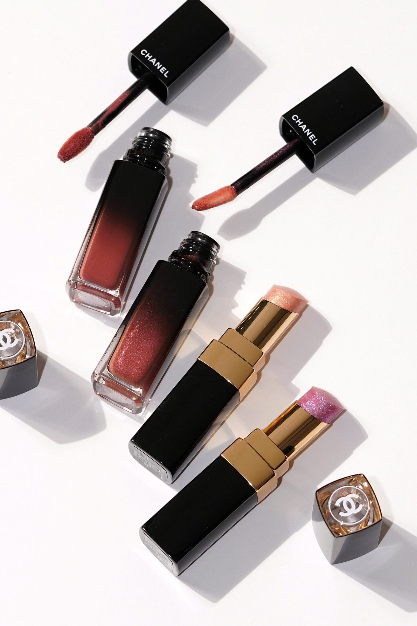 Chanel Rouge Allure Laque Ultrawear Shine Liquid Lip Colour and Rouge Coco Flash 