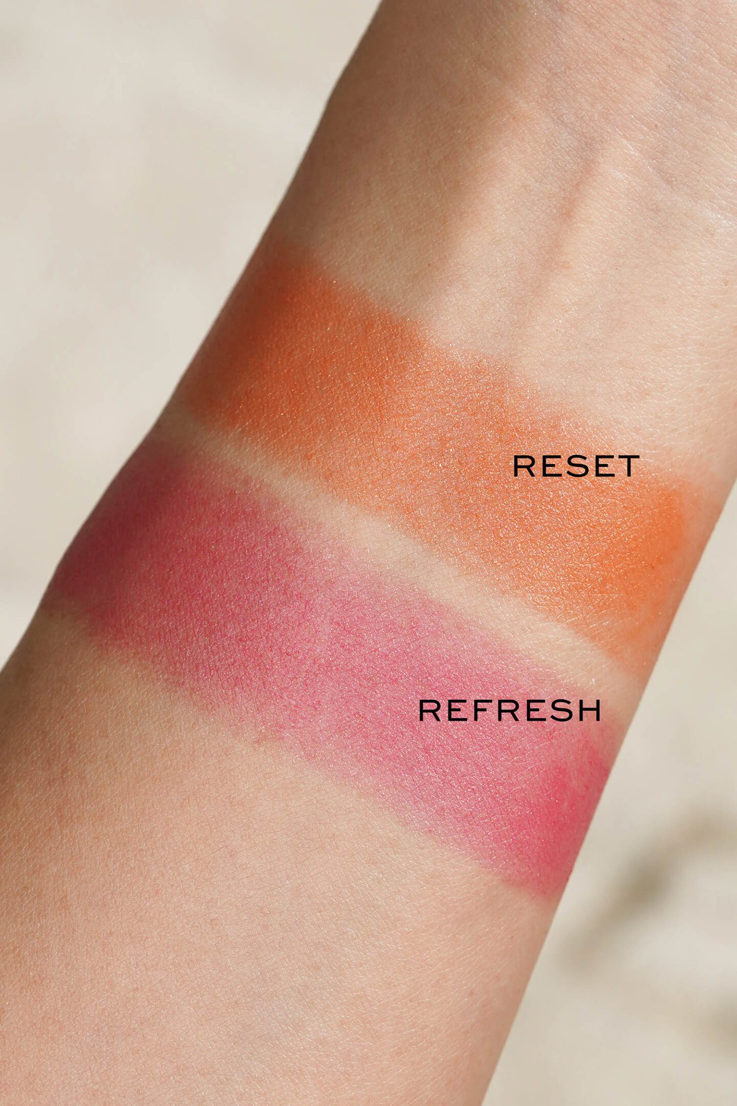 Chanel Les Beiges Healthy Glow Sheer Colour Stick swatches Reset and Refresh