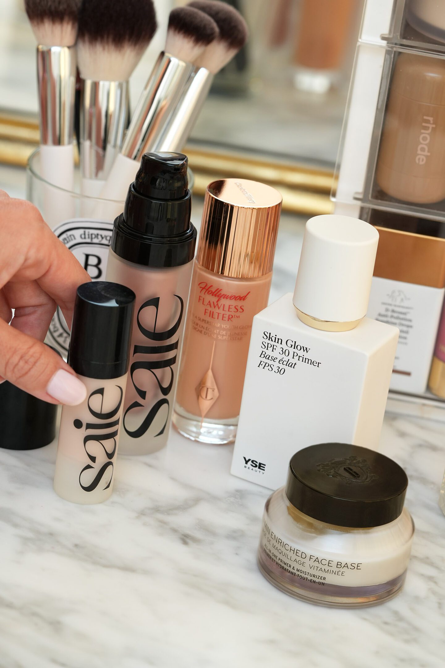 Best Makeup Primers Saie, Charlotte Tilbury, YSE Beauty and Bobbi Brown