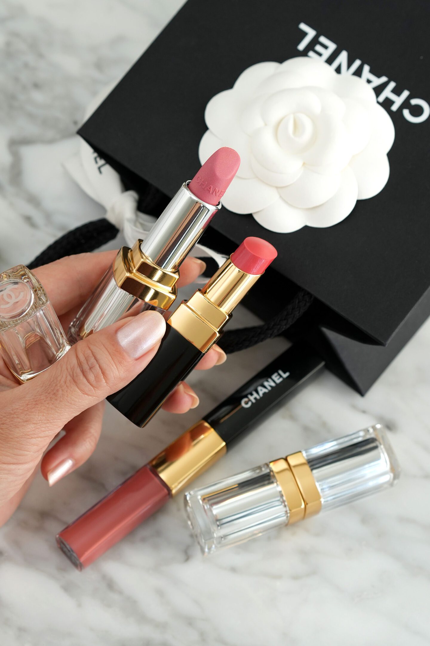 Chanel Lip Haul 31 Le Rouge, Rouge Coco Flash, Le Rouge Duo Ultra Tenue