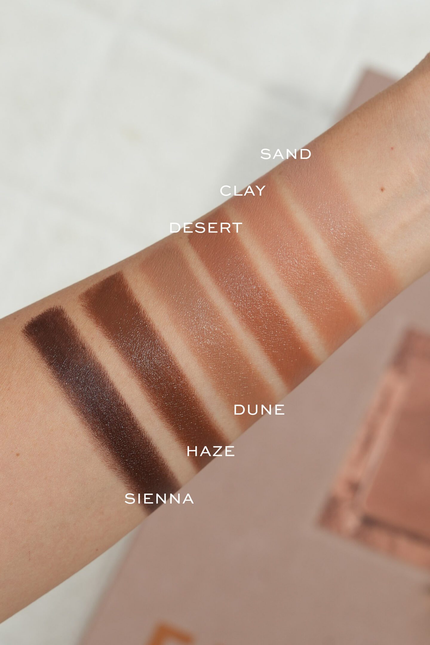 Summer Fridays Bronzer Butter Balm swatches