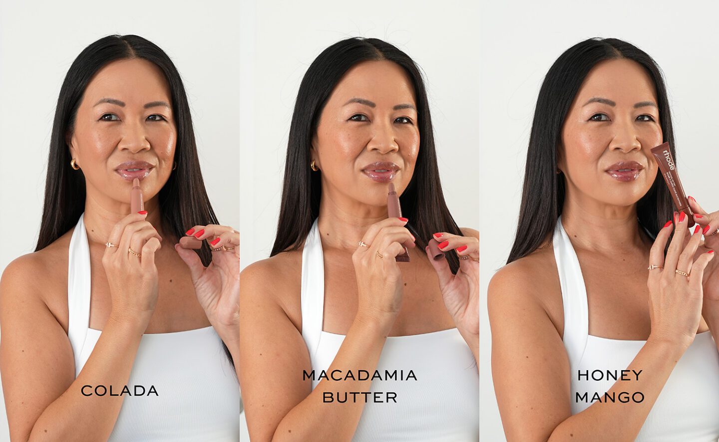 Rhode Summer Peptide Lip Tint swatches